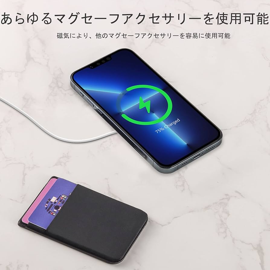 Amazon.co.jp: CloudValley マグセーフ カードケース MagSafe用